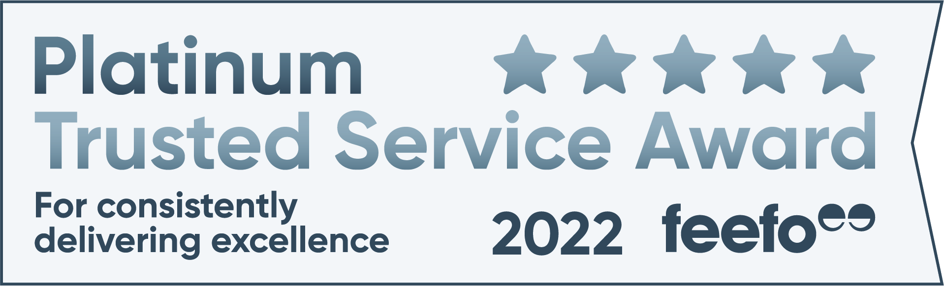 Feefo Platinum Service 2022